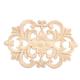 Furniture Appliques - 1Pc Wood Carved Onlay Applique Unpainted Furniture for Home Door Cabinet Decoration(22 * 14CM)