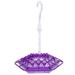 Durable Hexagonal Bird Feeder - Hanging Water Feeder for Wild Birds Perfect for Garden and Outdoor Decoration Easy to Fill and Clean Secure Lid Transparent Purple Plastic with Accessories