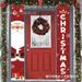 Christmas Decorations Outdoor Yard Front Porch Sign Set Red Black Buffalo Plaid Door Banner Hanging Merry Christmas Decorations for Home Indoor Outdoor Xmas Decor Wall Front Door Yard Garage