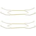 2 Pcs Heavy Duty Clothes Rack Hanger Plate Holders for Wall Display Hook Spring Hangers 10 Inch