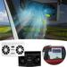 Huayishang Box Fan Clearance Solar Powered Car Window Windshield Auto Fan Auto Ventilator System Appliances Black