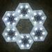 Solar Garden Lights Outdoor Decorative Hexagonal Ice Tile Buried Ornaments Solar Garden Lights Imitation Glass Floor Tile Lights Ambient Lights White Light on Clearance Solar Lights Outdoor