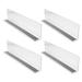 4 Pcs Shelf Divider Clear Shelves for Clothes Wooden Rack Bookshelf Pvc Office