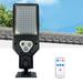 22.5X8.4Cm/8.86X3.3in Solar Street Ip65 Outdoor Solar Powered Street Lights Dusk To Dawning with Motion Sensor Led Floods for Parking Lot Drive-Way on Clearance Solar Lights Outdoor