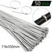 Kiplyki Father s Day 304 White Steel Self-Locking Metal Marine Stainless Steel Cable Tie Binding And Packing Belt