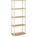 Multipurpose Shelf / Display Rack / Storage Shelf / Bookshelf Square Tubes Beech/White