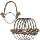 6Pack Burlap Wire Hangers Stainless Steel Handles for Mason Jar Ball Pint Jar Canning Jars Regular Mouth Solar Mason Jar Hangers