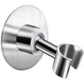 Stainless Steel Shower Head Holder 360Â° Adjustable Adhesive Handheld Bathroom Shower Head Bracket Metal Shower Spray Holder Wall Mount No Tools Needed Brushed SUS 304 Steel Holder Silver