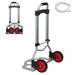 132LB Capacity Folding Hand Truck Dolly - 2 Wheel Aluminum Alloy Moving Hand Cart Telescoping Handle Lightweight collapsible Small Trolley Cart and Dolly for Office Travel Luggage