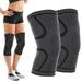 BadPiggies 2Pcs Knee Brace Support Compression Sleeve for Running Jogging Sports Joint Pain Relief Arthritis and Injury Recovery