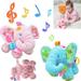 Amerteer Music Bed Time Elephant Stuffed Animal Toys Kids Toddler Plush Baby Infant Strollers Crib Bedding Toys Carseat Baby Toys for Infant Babies Boys & Girls Toddlers 0 to 36 Months