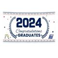 TNOBHG 2024 Seniors Graduation Banner Congratulations Class of 2024 Happy Graduation Banner Fine Workmanship Congratulation Graduates Letter Print Flag Class