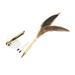 Feather Ballpoint Pen Smoother Writing Crown Decoration Bright Feathers Feather Rollerball Pen for Home Office Business Brown