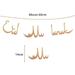 Deagia Decorations for Home Clearance 1 Pcs Ramadan Mubarak Banner Decoration Shining Star Lantern Ramadan Garland Sign Eid Mubarak Banner Hanging Swirls Streamer Bunting Banner for Mantle Fire