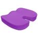 MOWENTA Coccyx Orthopedic Memory Foam Office Chair and Car Seat Pad Comfort Cushion for Back Pain and Sciatica Relief (Purple)