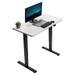 MOWENTA 43-inch Electric Height Adjustable 43 x 24 inch Stand Up Desk White Solid One-Piece Table Top Black Frame Home & Office Furniture Sets B0 Series DESK-KIT-B04W