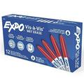 EXPO Vis-A-Vis Wet-Erase Overhead Transparency Markers Fine Point 12-Count