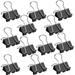 130 PCS Small Binder Clips 3\\/4 inch Paper Clamps Binderclips Black Clips for Paperwork Home School Office Supplies