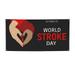 World Stroke Day Banner Backdrop Porch Sign Small Holiday Banners for Room Yard Sports Events Parades Party