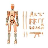 CELNNCOE T13 Action Figure 3D Printed Multi-Jointed Movable N13 Action Figure Lucky 13 Action Figure 13 Action Figure Dummy 13 Action Figure Hand Painted Figure Desktop Decorations Game Gifts