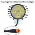 Ebike Front Light for 36V 48V Battery Horn Headlight Functional front light