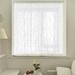 White Semi Sheer Curtains - Home Decoration Open Weave Privacy Sheer Window Treatments Panels for Bedroom Nursery Kitchen Bathroom White 1 Panel