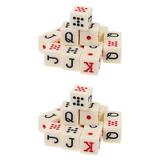 30 Pcs Poker Dice Couple Toys Party Game Props Portable Poker Chips Game Dice Dice Wear-resistant Poker Chips Lovers