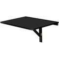 Giantex Folding Table Laptop Desk Space Saving Hanging Table for Study Bedroom Bathroom or Balcony
