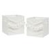 Boho Fringe Ivory Tufted Fabric Storage Bin (Set of 2) by Sweet Jojo Designs