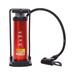 Bike Floor Pump High Volumn Aluminum Alloy Floor Pump for Road Mountain Bike Tire Schrader Valves (Red)