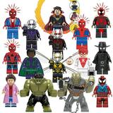 15PCS Super Hero Hulk Ant-Man Mini Figures Building Blocks Toys 1.77-3.14 inch Superhero Action Figures for Kids Boys Adults Birthday Gifts