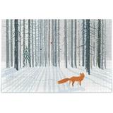 Hidove 1000 Piece Jigsaw Puzzle for Adults Kids Winter Forest Landscape Fox Puzzle Wooden Jigsaw Puzzle Family Game Intellective Toys Wall Art Work for Educational Gift Home Decor