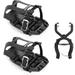 VENZO Bike Toe Clips Cage Indoor Exercise Spin Bike Pedal Adapters - Compatible with SPD-SL Pedal & Convert SPD-SL Pedals to Toe Clip Straps - Ride with Sneakers