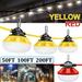 FungLam LED Construction String Lights Super Bright 50W 5000LM Heavy Duty Indoor Outdoor String Work Light Temporary Lighting 50FT Connectable Construction Lights