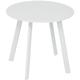 Hesperide - Table d appoint de jardin ronde Saona blanc en acier D50cm - Hespéride - Blanc