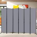 Room Divider Folding Privacy Sceens 6 Panel Partition Room Dividers 88 Room Divider Wall Screen Upgrade (Wider Feet) Portable Temporary Wall for Room Separation Wall Divider for Room Office School