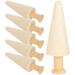 6 Pcs Christmas Tree Decorations Wood Peg People Wooden for Painting Craft Mini Trees Easter