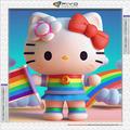 Hello Kitty Diamond Painting Kit Sanrio Cartoon Cat 5D DIY Diamond Mosaic Art Embroidery Childrenâ€˜s Home Decor Handmade Gifts