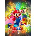 Super Mario Diamond Art DIY 5D Diamond Painting Kits for Adults and Kids Full Drill Arts Craft by Number Kits for Beginner Home Decoration 12x16 inch