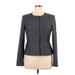 Calvin Klein Jacket: Short Gray Solid Jackets & Outerwear - Women's Size 14