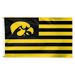 WinCraft Iowa Hawkeyes 3' x 5' Single-Sided Deluxe Patriotic Stars & Stripes Flag