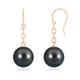 Solitaire Tahitian Pearl Drop Earrings