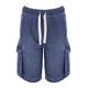 Older Boy Blue Denim Cargo Shorts