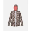 Women's Regatta Womens/Ladies Bayletta Leopard Print Waterproof Jacket - Brown - Size: 26