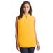 Plus Size Women's Sleeveless Button-Front Blouse by Jessica London in Sunset Yellow (Size 14 W)