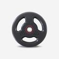 Decathlon Rubber Weight Disc With Handles 28 Mm - 10 Kg