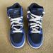 Nike Shoes | Nike Dunk High 3y Medium Blue White Basketball Shoes Kids Youth Sneakers | Color: Blue | Size: 3b