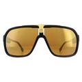 Aviator Black Gold Gold Mirror Sunglasses