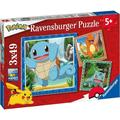 Pokémon 3 x 49 Pieces Jigsaw Puzzles