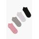 Coloured Trainer Liner Socks 4 Pack